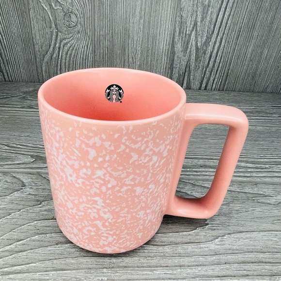 Starbucks Textured/Speckled Pink Coffee Mug/Cup 2019 Matte 12oz Valentine’s Day - Picture 1 of 11